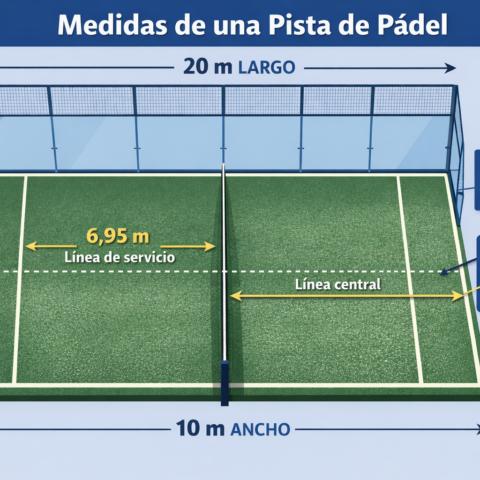 Medidas de una pista de pádel: dimensiones y características